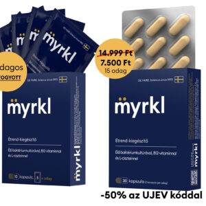 myrkl étrend-kiegészítő kapszula élő baktérium-kultúrával, B12-vitaminnal és L-ciszteinnel